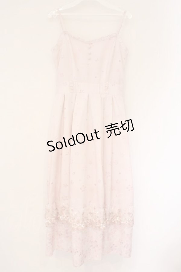 画像1: axes femme / 桜レースＸ桜柄キャミワンピース F ピンク O-26-04-06-070-AX-OP-YM-OS (1)