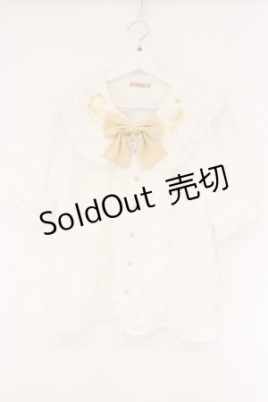 画像: Amavel / Magical IDOL Dream ブラウス F シロｘイエロー O-26-04-06-007-CA-BL-YM-OS