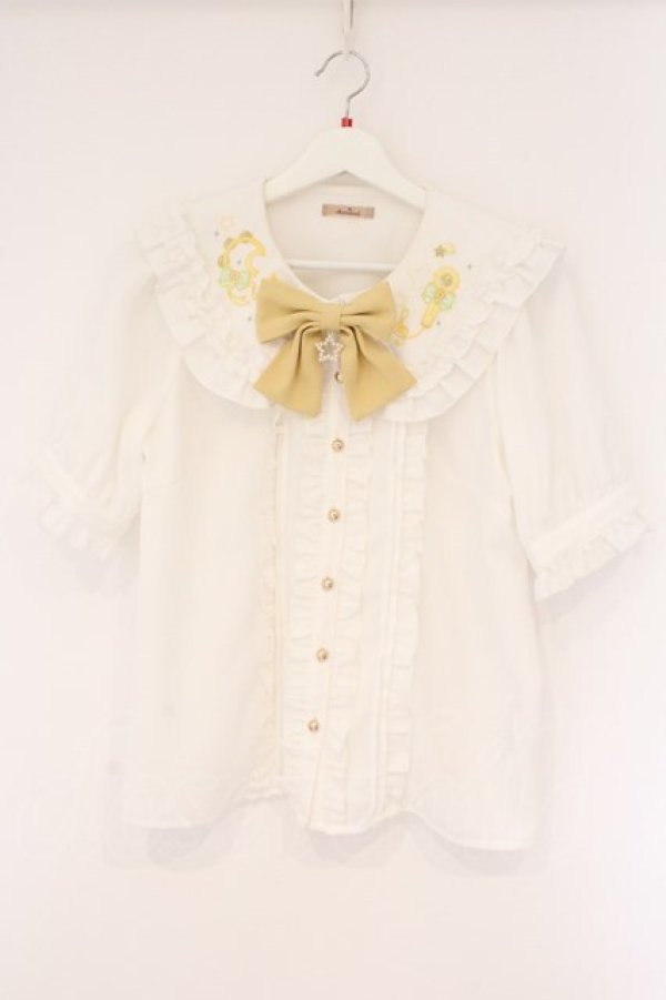 画像1: Amavel / Magical IDOL Dream ブラウス F シロｘイエロー O-26-04-06-007-CA-BL-YM-OS (1)