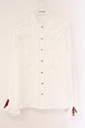 画像: axes femme / ホイップフリルブラウス F シロ O-26-04-06-071-AX-BL-YM-OS