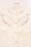 画像2: axes femme / 桜刺繍スタンドブラウス M アイボリー O-26-04-06-072-AX-BL-YM-OS (2)