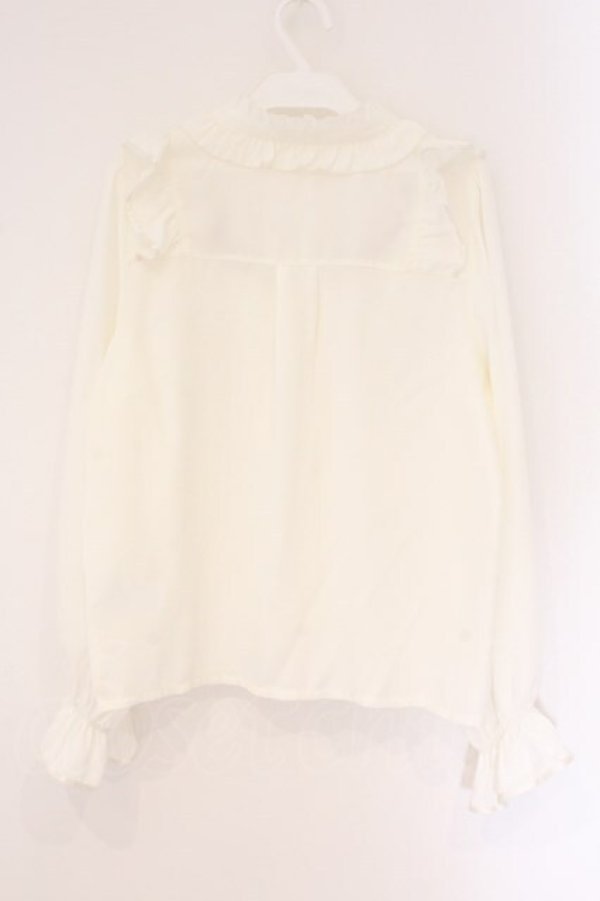 画像3: axes femme / 桜刺繍スタンドブラウス M アイボリー O-26-04-06-072-AX-BL-YM-OS (3)