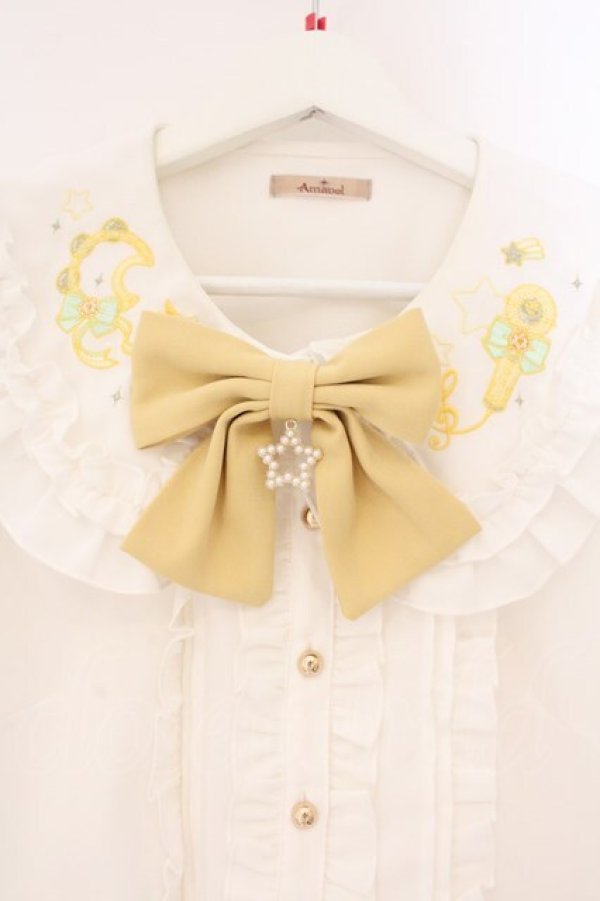 画像2: Amavel / Magical IDOL Dream ブラウス F シロｘイエロー O-26-04-06-007-CA-BL-YM-OS (2)