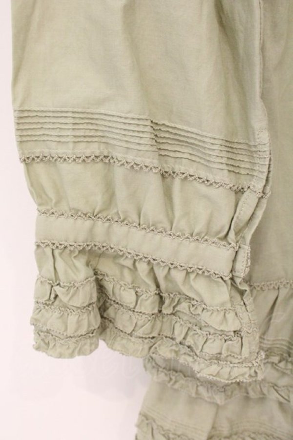 画像4: PINK HOUSE / ピコフリルピンタックフードブラウス  薄荷 O-26-04-06-073-LO-BL-IG-OS (4)