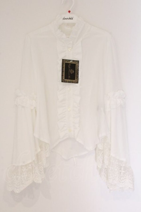 画像1: Royal Princess Alice / 紅鳳ブラウス【絢爛白狐】  シロ O-26-04-06-074-LO-BL-IG-OS (1)