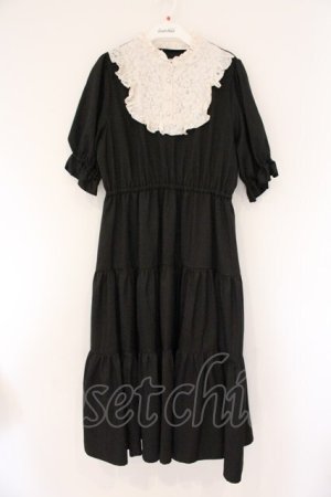 画像: m petit by misako / TT*AMデシンヨークワンピース LL クロ×オフシロ O-26-04-06-078-LO-OP-IG-OS