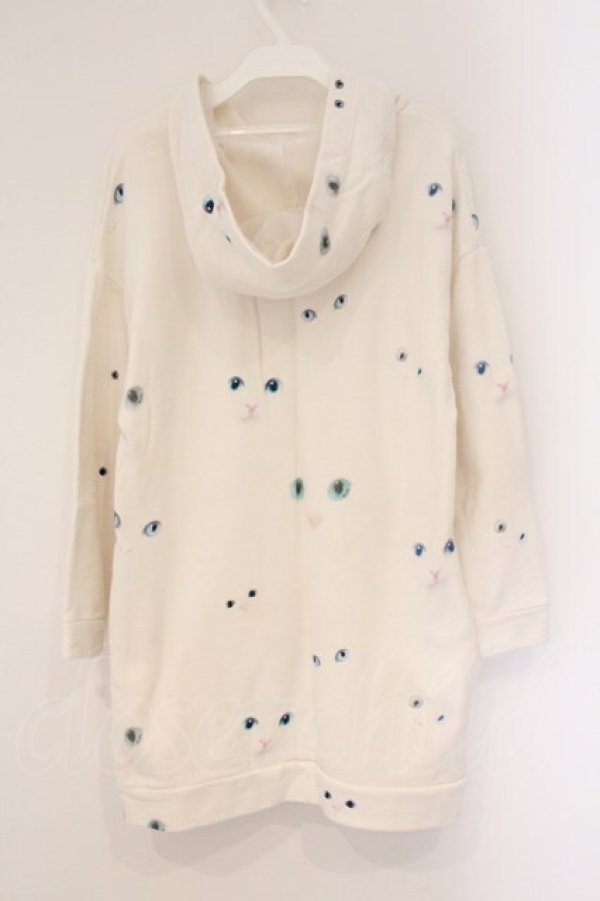 画像3: MILK / CAT GIRL ロングパーカー  ホワイトキャット O-26-04-06-081-ML-OP-IG-OS (3)