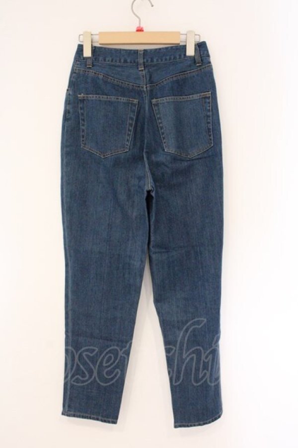 画像3: Fi.n.t / ハイウエストテーパードパンツ  インディゴ O-26-04-06-094-CA-PA-IG-OS (3)