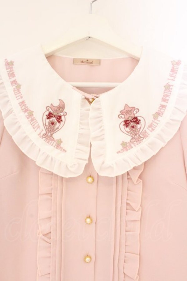 画像2: Amavel / Magical Cosmic Cosmetic 半袖ブラウス F ピンク O-26-04-06-009-CA-BL-YM-OS (2)