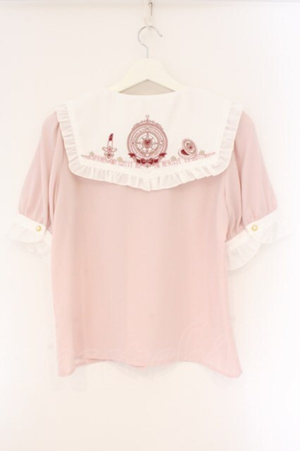 画像3: Amavel / Magical Cosmic Cosmetic 半袖ブラウス F ピンク O-26-04-06-009-CA-BL-YM-OS (3)