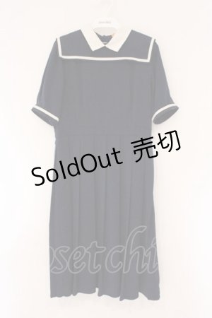 画像: Fi.n.t / クレリックマリンワンピース  ネイビー O-26-04-06-104-CA-OP-IG-OS