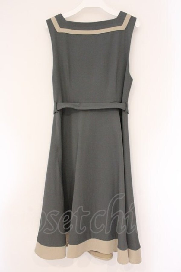 画像3: Fi.n.t / プレゼントリボンバイカラージャンパースカート  グレー×ベージュ O-26-04-06-108-CA-OP-IG-OS (3)