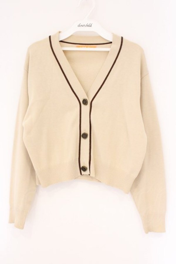 画像1: Fi.n.t  / シーリングスタンプ釦ニットカーディガン  ベージュ O-26-04-06-010-LO-TO-IG-OS (1)