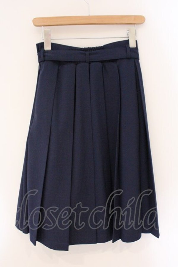 画像3: Fi.n.t / フロントボタンスカート  ネイビー O-26-04-06-110-CA-SK-IG-OS (3)
