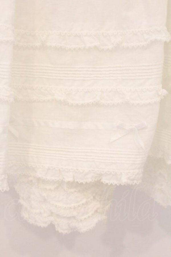 画像3: PINK HOUSE / ローンティアードスカート  シロ O-26-04-06-116-LO-SK-IG-OS (3)