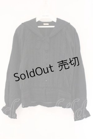 画像: KETTY / ピコフリルセーラーブラウス  クロ O-26-04-06-118-EL-BL-IG-OS