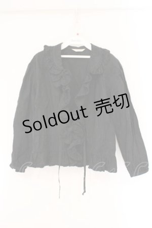 画像: INGEBORG / ダブルカラーオーバーブラウス  クロ O-26-04-06-119-LO-BL-IG-OS