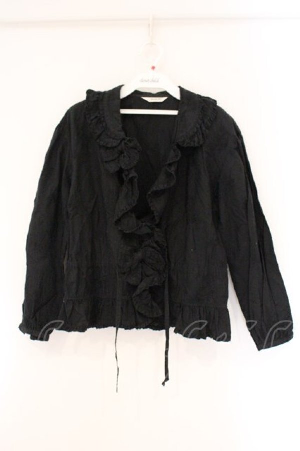 画像1: INGEBORG / ダブルカラーオーバーブラウス  クロ O-26-04-06-119-LO-BL-IG-OS (1)