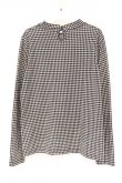 画像3: Fi.n.t / 千鳥格子ハイネックカットソー  クロ×オフシロ O-26-04-06-012-CA-TO-IG-OS (3)
