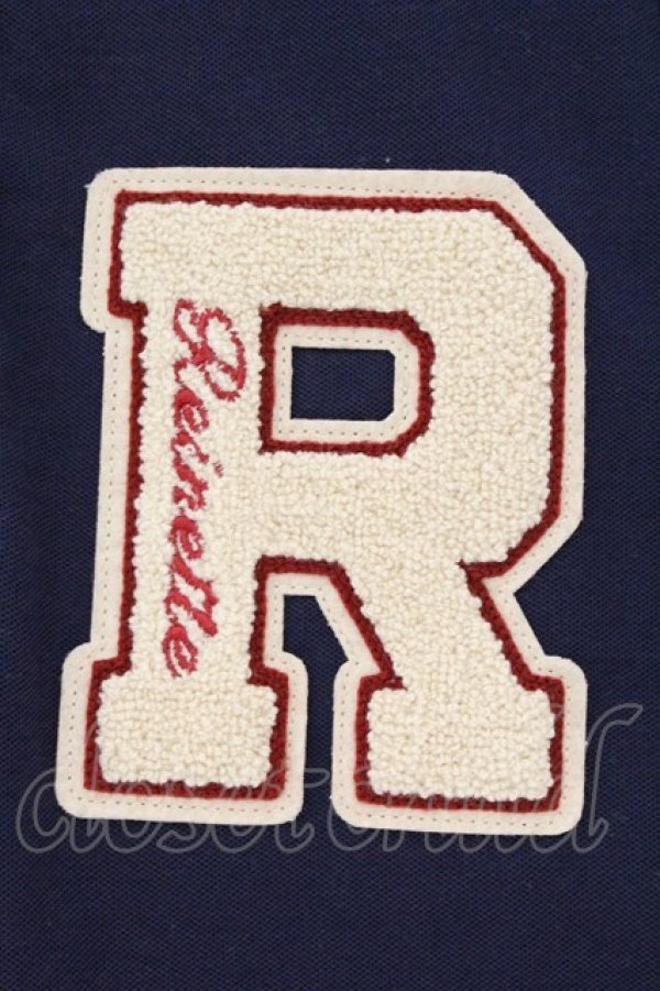 画像2: Fi.n.t / レタードワッペンポロシャツ  ネイビー×シロ O-26-04-06-026-CA-TO-IG-OS (2)