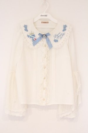 画像: Amavel / Princess Afternoon tea Party ブラウス F シロ O-26-04-06-003-CA-OP-YM-OS