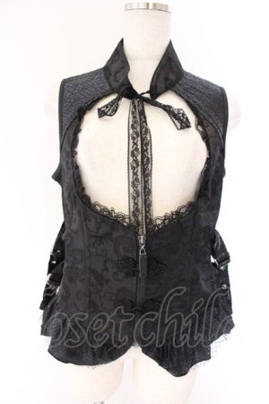 画像: Qutie Frash / チャイナベスト  ブラック O-26-04-07-040-QU-TO-OW-OS