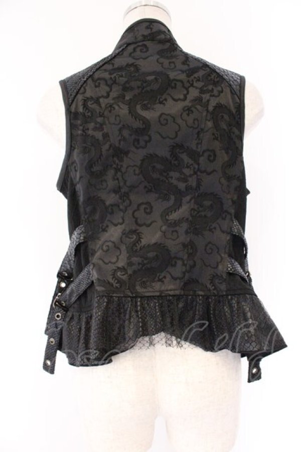 画像3: Qutie Frash / チャイナベスト  ブラック O-26-04-07-040-QU-TO-OW-OS (3)