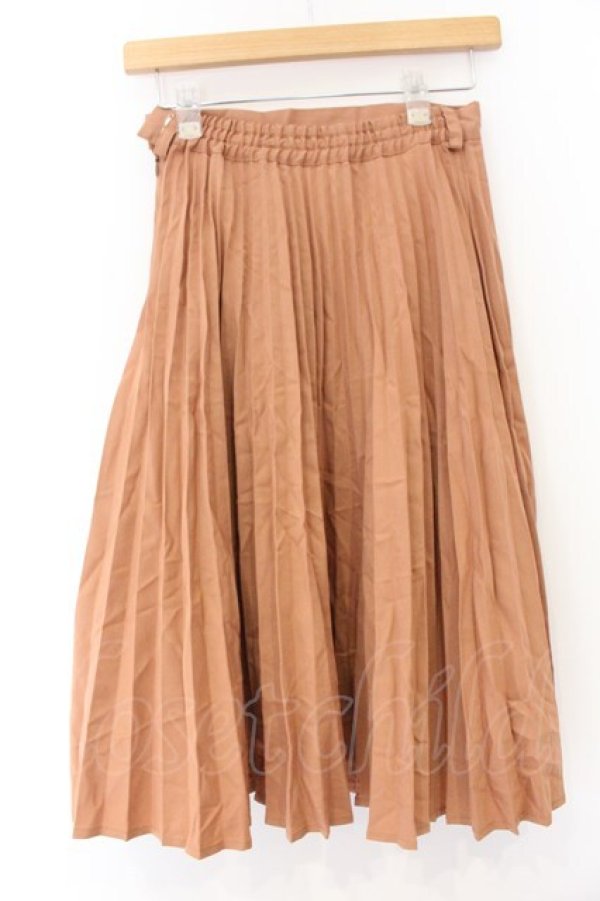 画像2: Fi.n.t / ダブル釦細プリーツスカート  ピンクブラウン O-26-04-07-005-CA-SK-IG-OS (2)