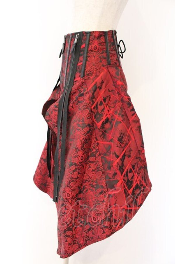 画像2: Qutie Frash / 蝙蝠ラップコルセット  レッド O-26-04-07-041-QU-TO-OW-OS (2)