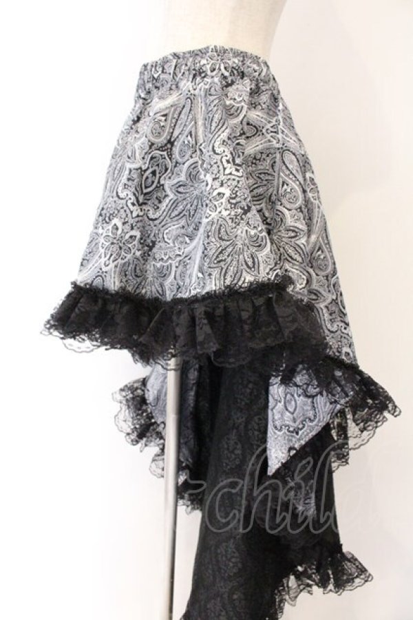 画像2: Qutie Frash / 2024-黒龍-フィッシュテールスカート  シルバー×ブラック O-26-04-07-043-QU-SK-OW-OS (2)