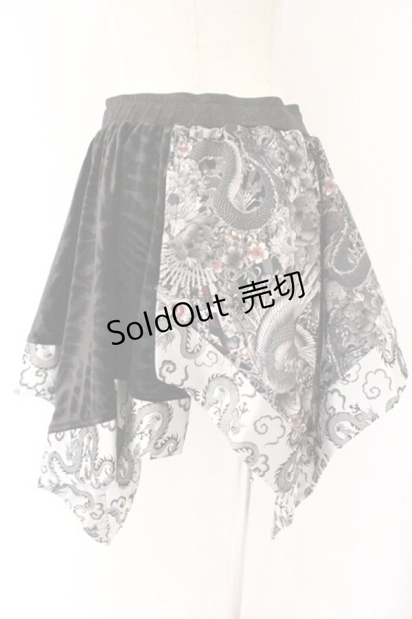 画像3: Qutie Frash / DSアシメスカート  ブラック O-26-04-07-045-QU-SK-OW-OS (3)