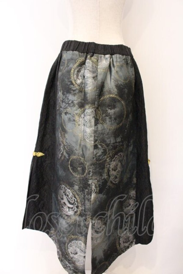 画像3: Qutie Frash / 2026年プレミアム-烏耀-チャイナスカート  ブラック O-26-04-07-046-QU-SK-OW-OS (3)