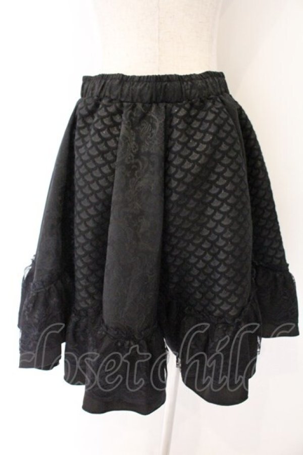 画像3: Qutie Frash / 2024年プレミアム-朧月-サーキュラースカート  ブラック O-26-04-07-048-QU-SK-OW-OS (3)