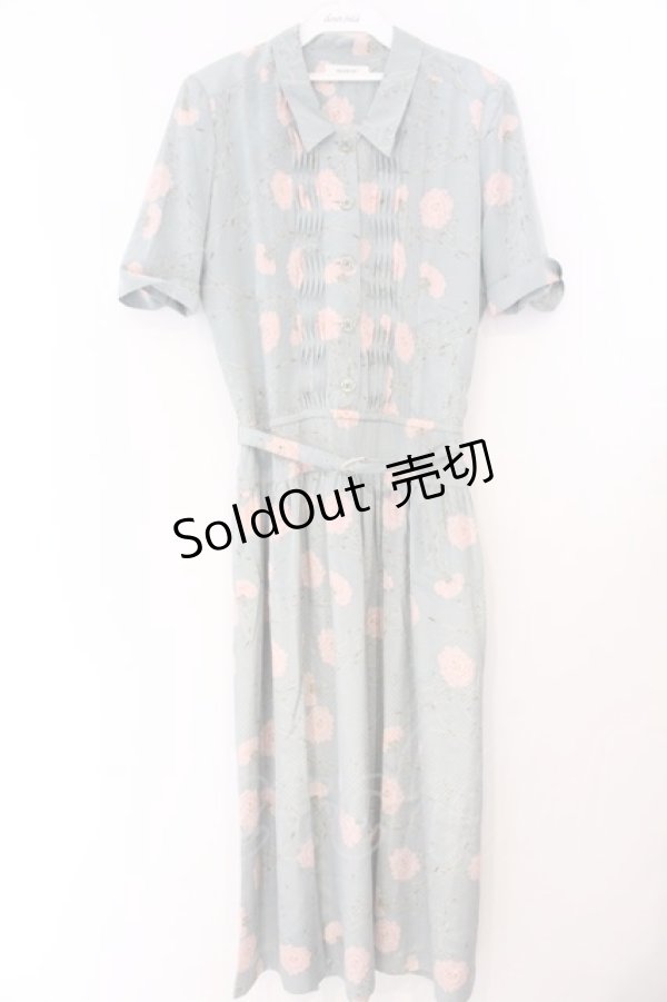 画像1: INGEBORG / カーネーションドットワンピース  ブルー系 O-26-04-07-007-LO-OP-IG-OS (1)