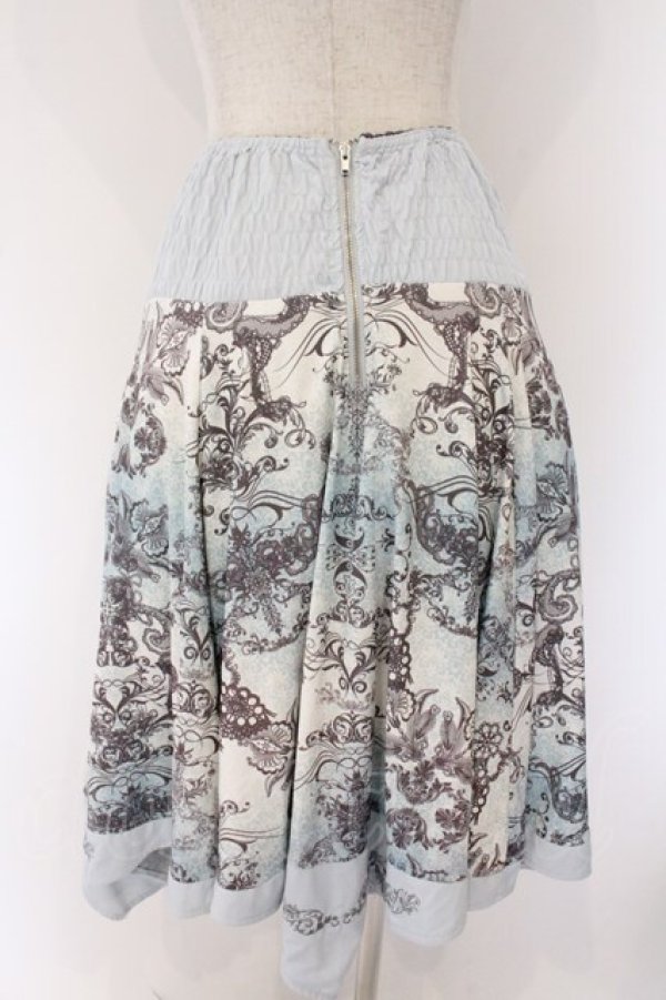 画像3: Rozen Kavalier / ボタニカルオーナメント柄スカート  サックス O-26-04-07-054-OO-SK-OW-OS (3)