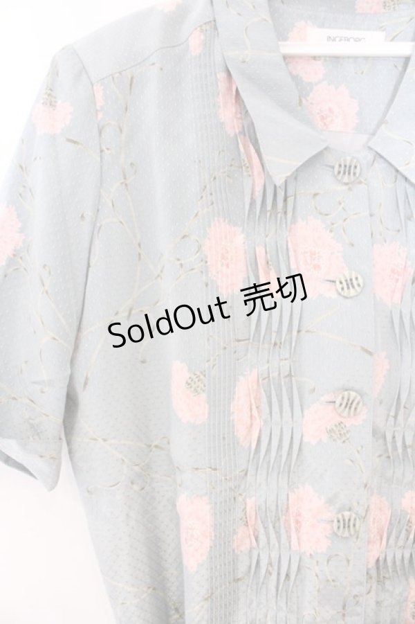 画像2: INGEBORG / カーネーションドットワンピース  ブルー系 O-26-04-07-007-LO-OP-IG-OS (2)