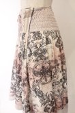 画像2: Rozen Kavalier / ボタニカルオーナメント柄スカート  ピンク O-26-04-07-055-OO-SK-OW-OS (2)