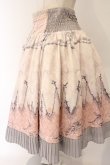 画像2: OZZ ANGELO / チェーン＆ダマスクptリバーシブルスカート  ピンク×グレー O-26-04-07-056-OO-SK-OW-OS (2)