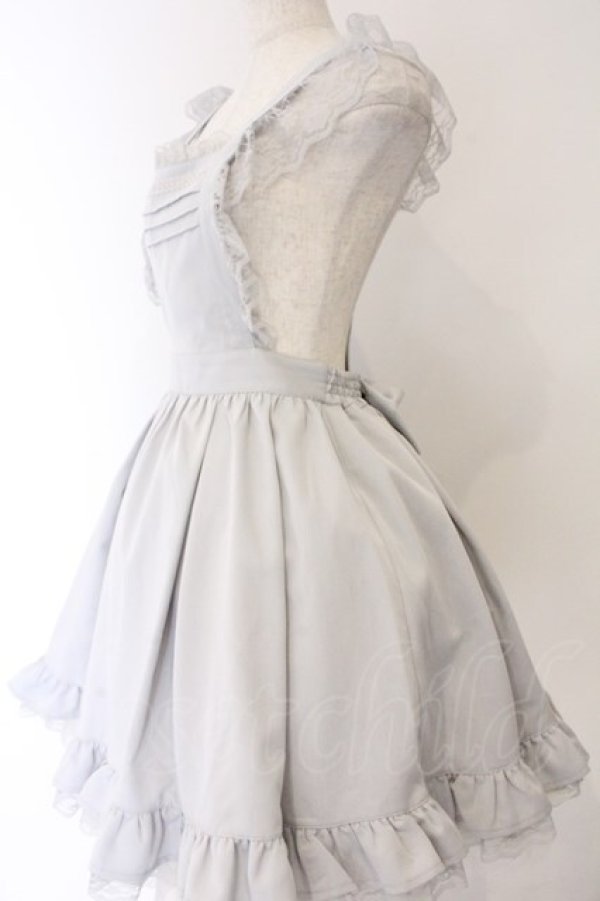 画像2: Secret Honey / フリルエプロンジャンパードレス 2 グレー O-26-04-07-058-CA-OP-OW-OS (2)