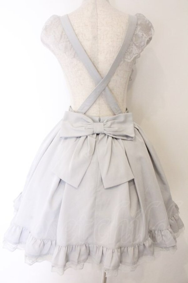 画像3: Secret Honey / フリルエプロンジャンパードレス 2 グレー O-26-04-07-058-CA-OP-OW-OS (3)