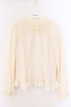 画像: Angelic Pretty / レーシィドットビスチェ風ブラウス  アイボリー O-26-04-07-061-AP-BL-OW-OS