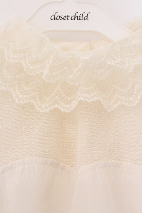 画像2: Angelic Pretty / レーシィドットビスチェ風ブラウス  アイボリー O-26-04-07-061-AP-BL-OW-OS (2)