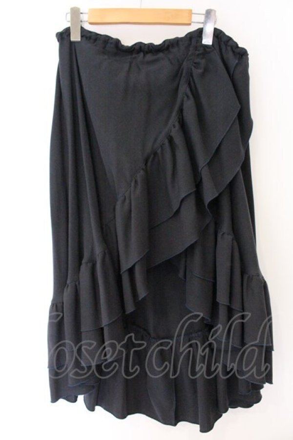 画像1: MARBLE / アシンメトリースカート  グレー O-26-04-07-065-GO-SK-OW-OS (1)