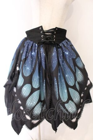 画像: STAR FANTASY（海外ロリータブランド） / Butterfly Effectスカート  ブルー×クロ O-26-04-07-066-EL-SK-OW-OS