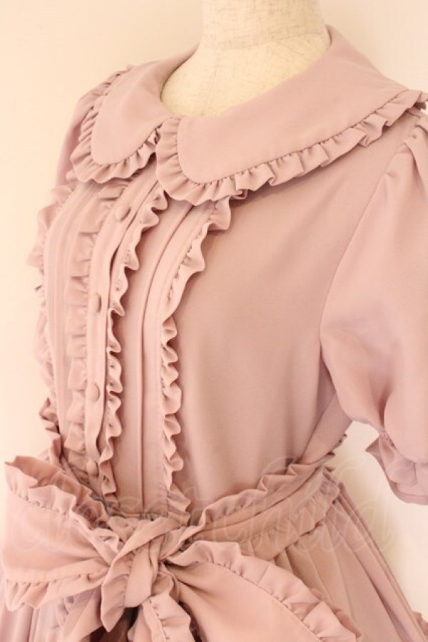 画像2: axes femme kawaii / ロマンティックフリルワンピース M ピンク O-26-04-07-067-AX-OP-OW-OS (2)