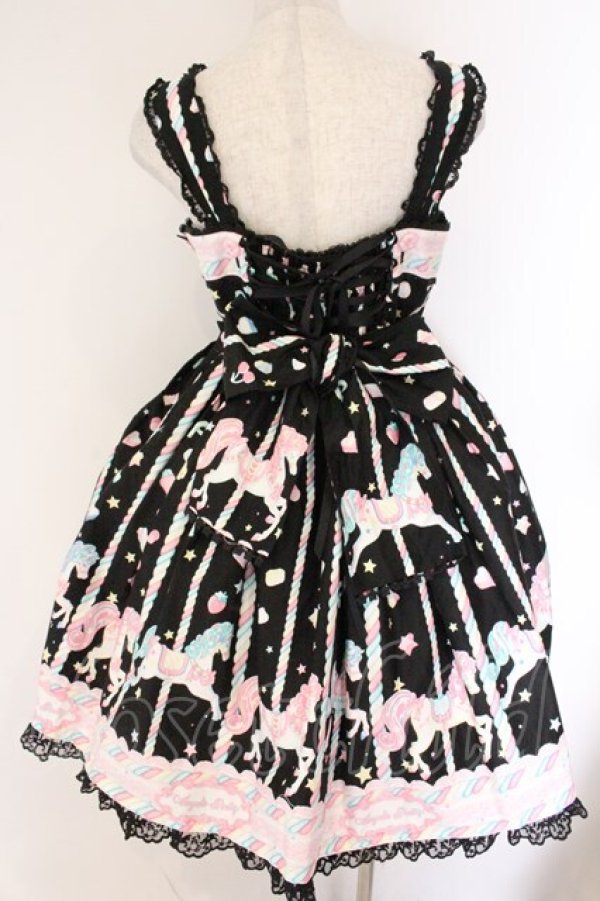 画像6: Angelic Pretty / Sugary Carnivalジャンパースカート  クロ O-26-04-07-068-AP-OP-OW-OS (6)