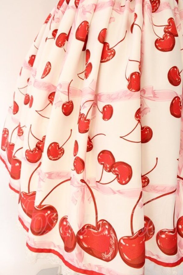 画像3: Angelic Pretty / Charming Cherryジャンパースカート  シロ O-26-04-07-069-AP-OP-OW-OS (3)