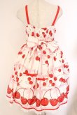 画像4: Angelic Pretty / Charming Cherryジャンパースカート  シロ O-26-04-07-069-AP-OP-OW-OS (4)