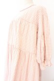 画像2: PINK HOUSE / ギンガムチェックレイヤードワンピース  ピンク O-26-04-07-016-LO-OP-IG-OS (2)
