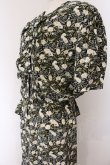 画像2: INGEBORG / フラワー総柄セットアップ  クロ O-26-04-07-017-LO-OP-IG-OS (2)